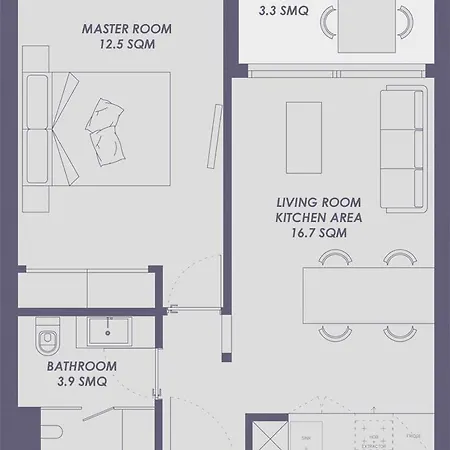 Apartmán Cozy Flat With Amazing Roof In